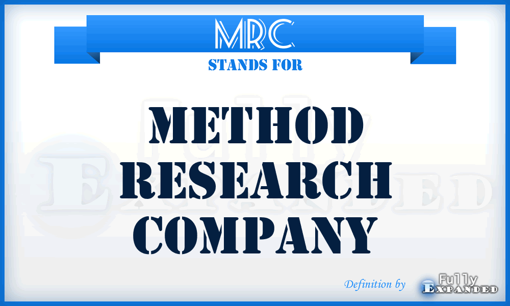 MRC - Method Research Company