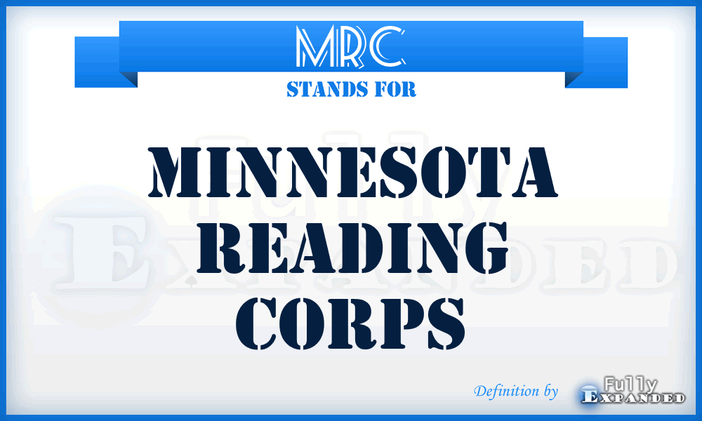 MRC - Minnesota Reading Corps