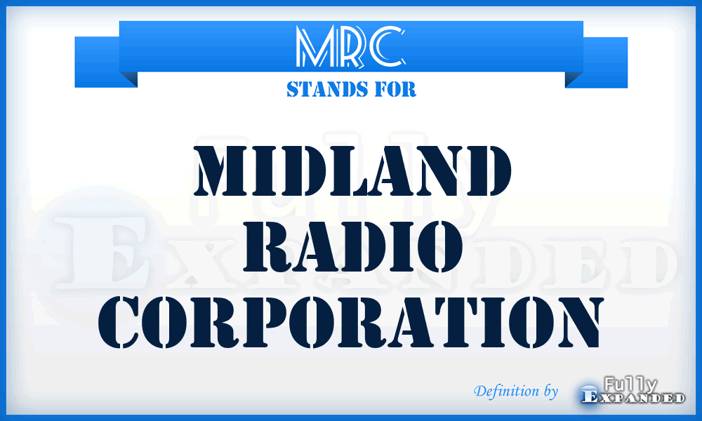 MRC - Midland Radio Corporation