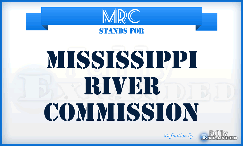 MRC - Mississippi River Commission