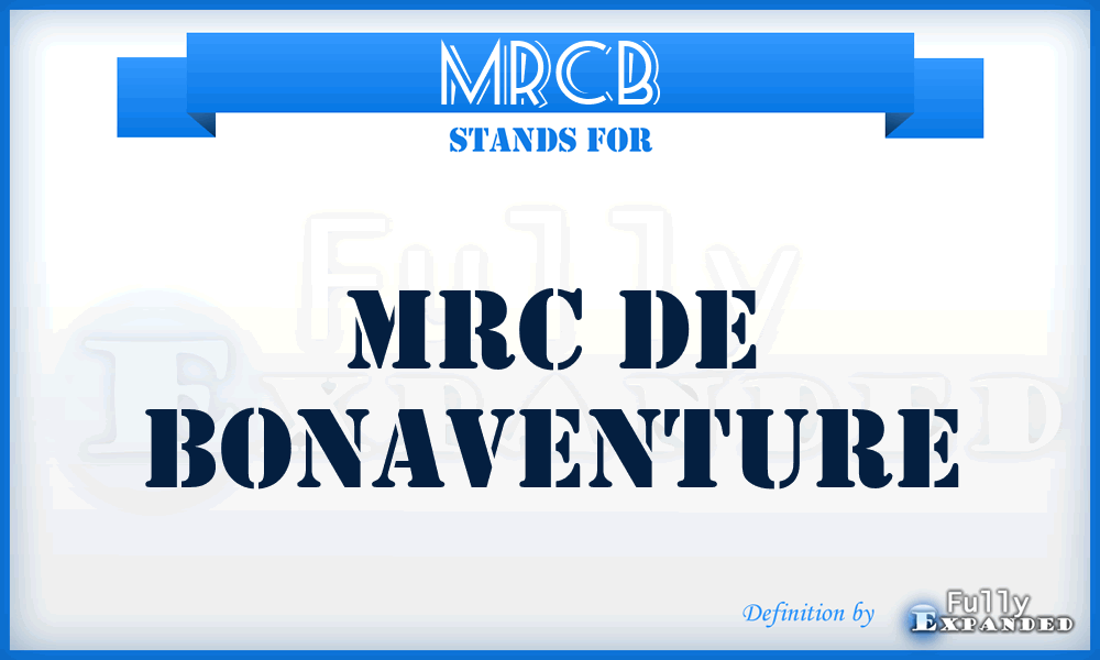 MRCB - MRC de Bonaventure