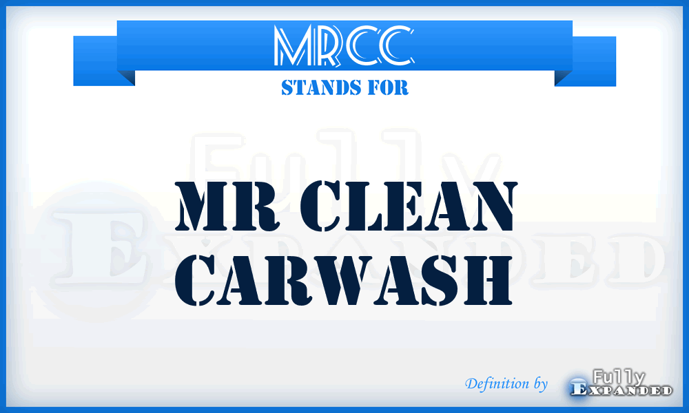 MRCC - MR Clean Carwash