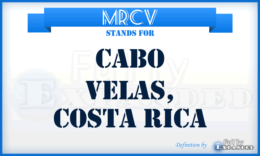 MRCV - Cabo Velas, Costa Rica
