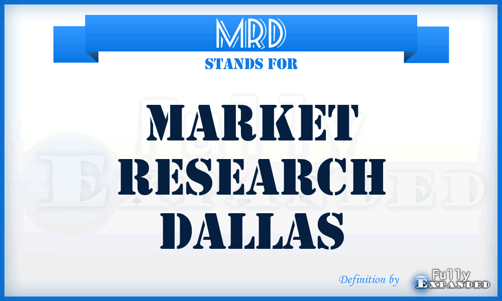 MRD - Market Research Dallas