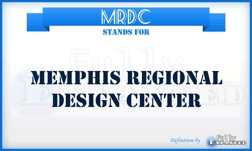 MRDC - Memphis Regional Design Center