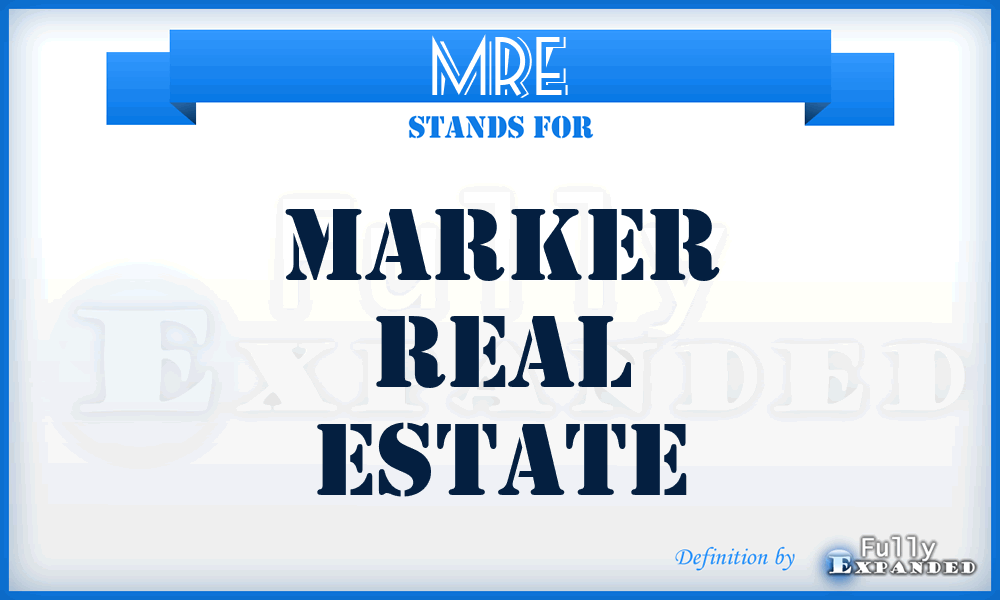 MRE - Marker Real Estate
