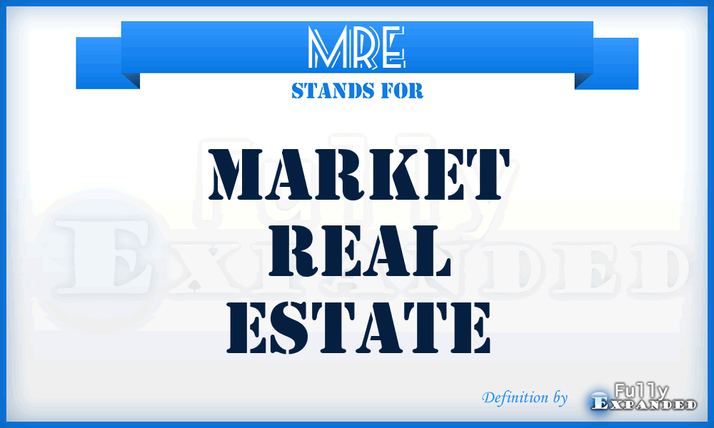 MRE - Market Real Estate