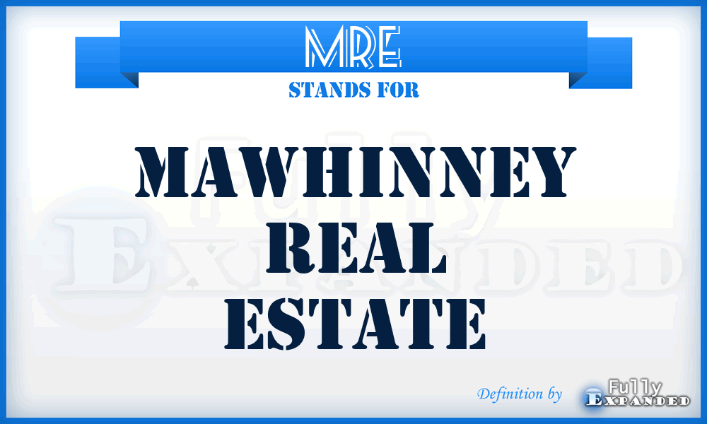 MRE - Mawhinney Real Estate