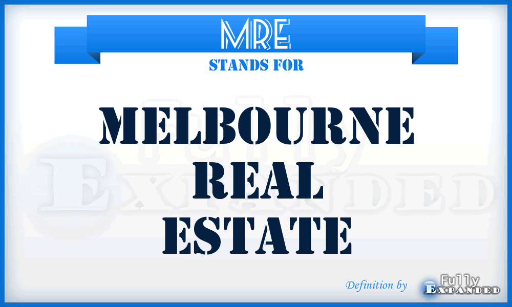 MRE - Melbourne Real Estate