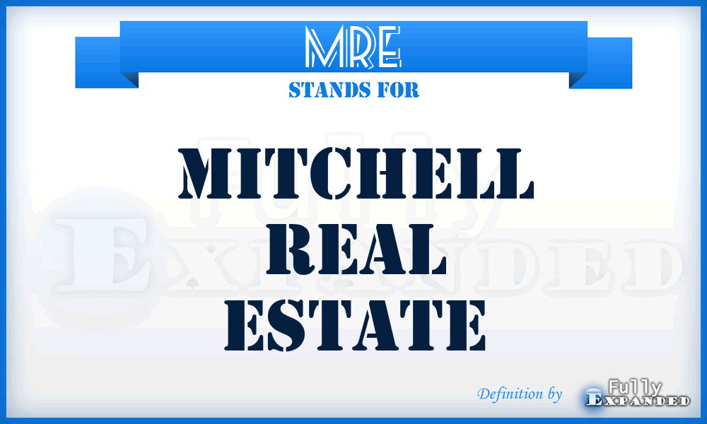 MRE - Mitchell Real Estate