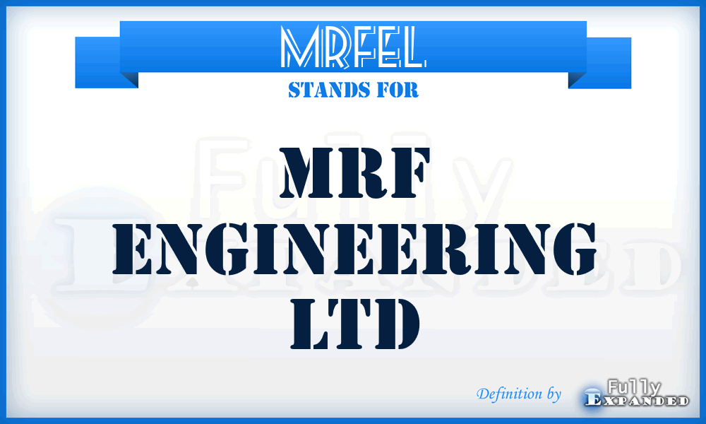 MRFEL - MRF Engineering Ltd