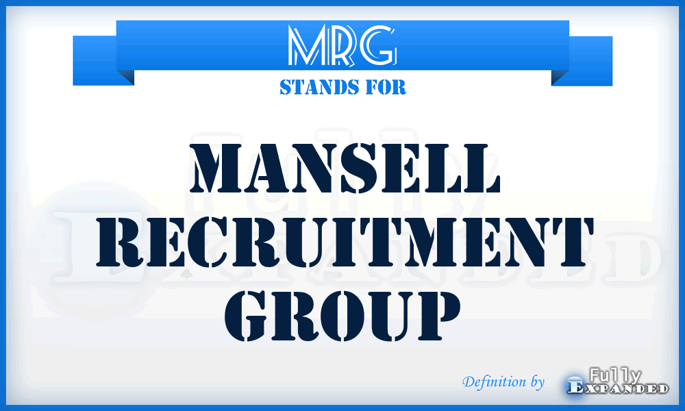 MRG - Mansell Recruitment Group