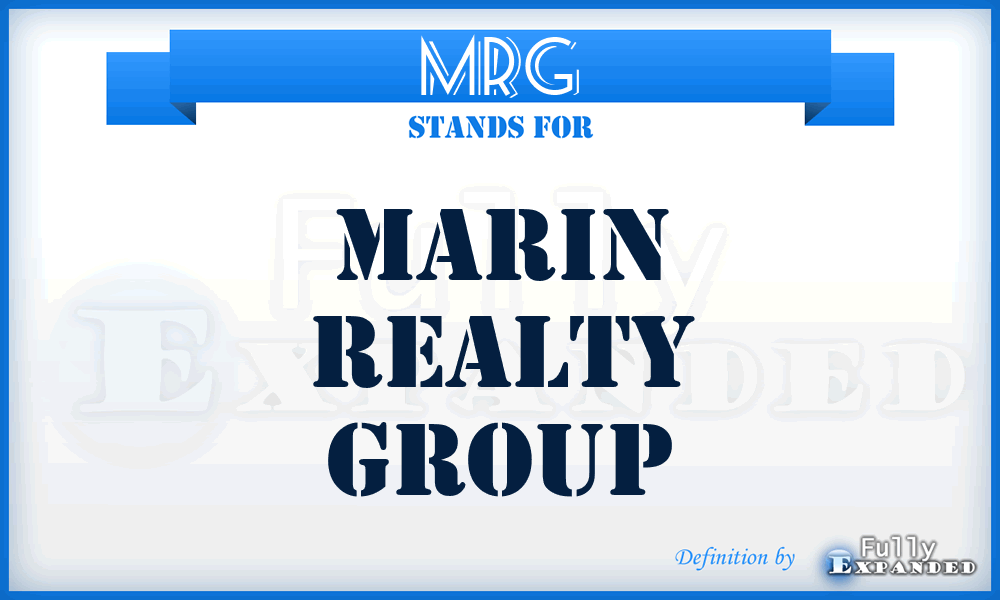 MRG - Marin Realty Group