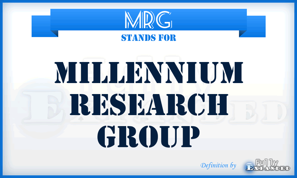 MRG - Millennium Research Group