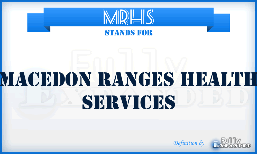 MRHS - Macedon Ranges Health Services