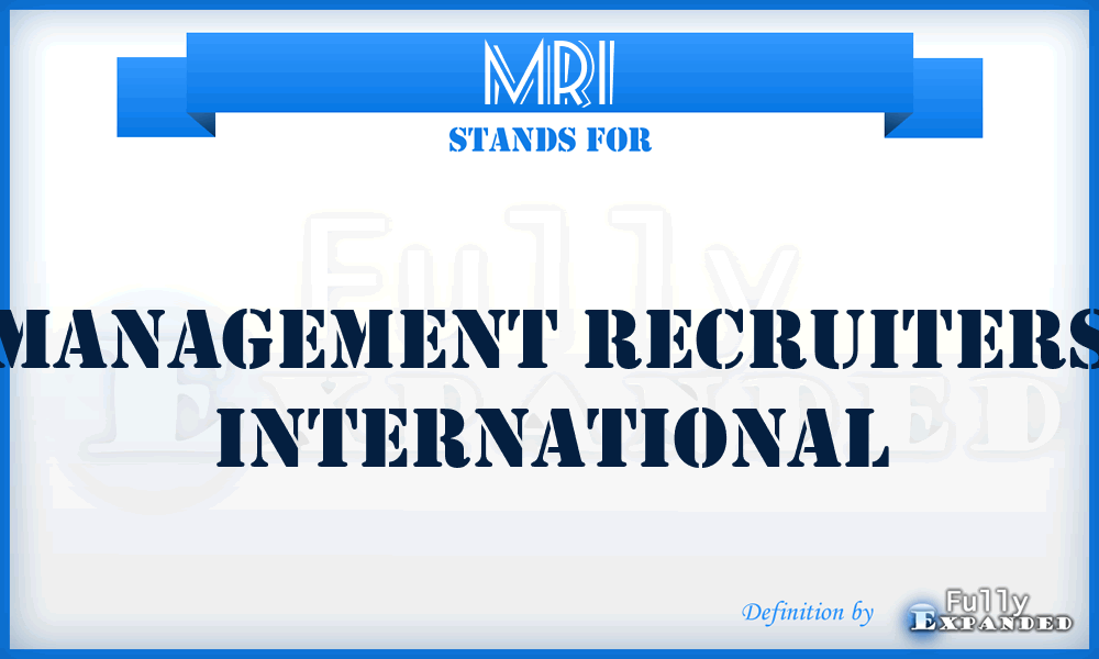 MRI - Management Recruiters International