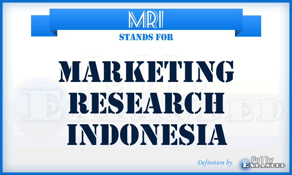 MRI - Marketing Research Indonesia