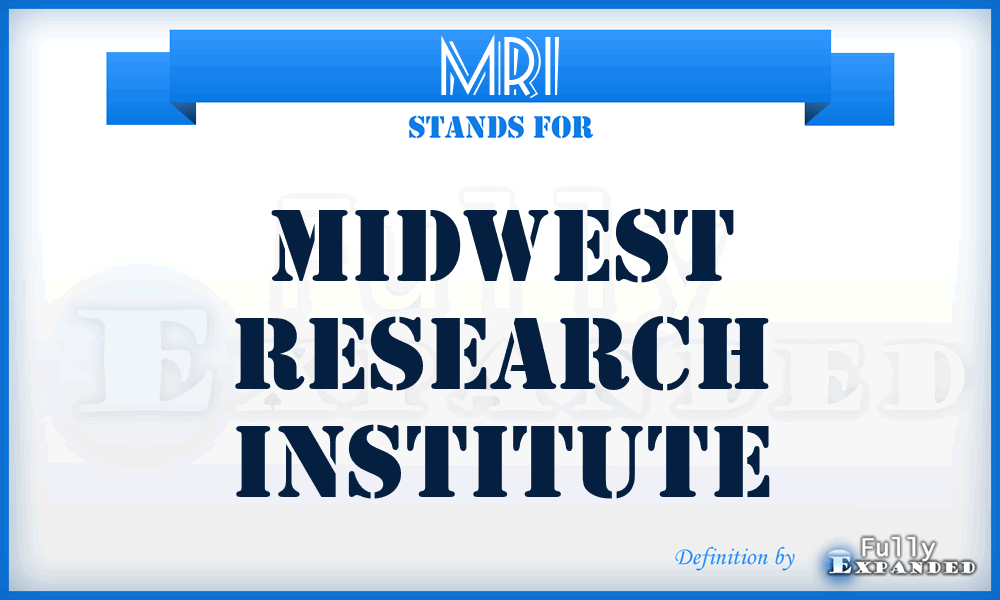 MRI - Midwest Research Institute