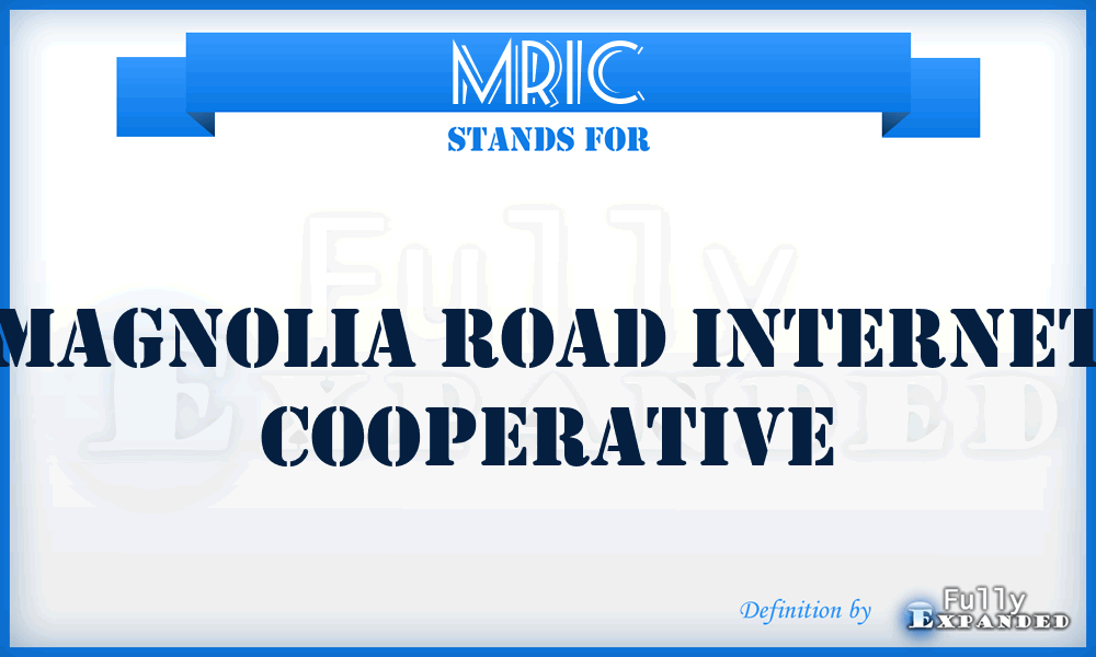 MRIC - Magnolia Road Internet Cooperative