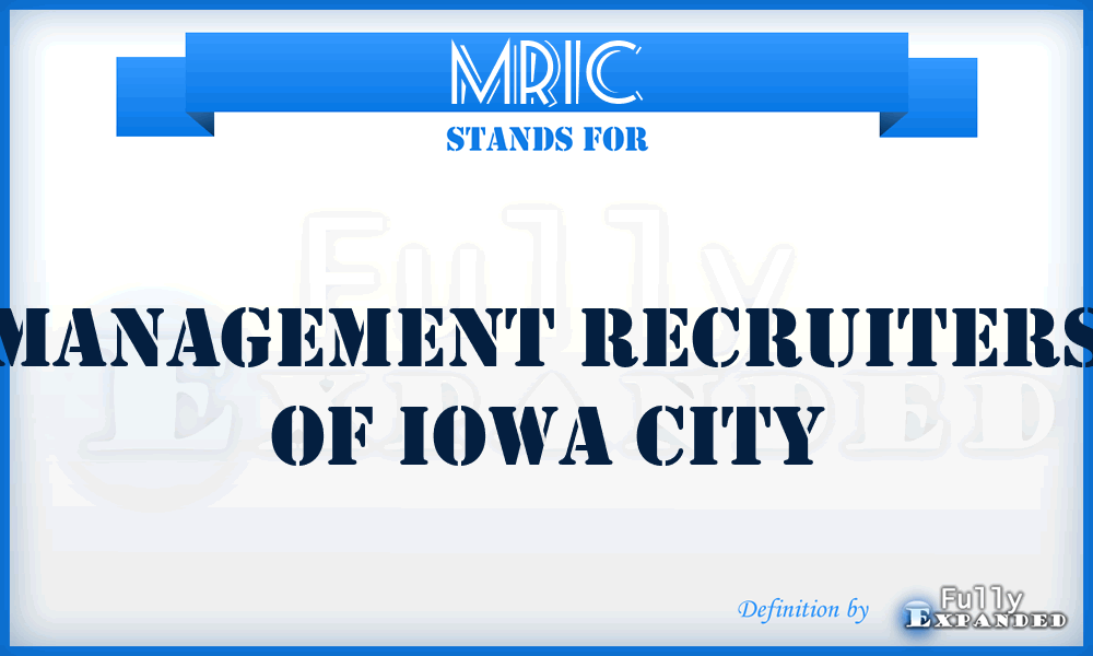 MRIC - Management Recruiters of Iowa City