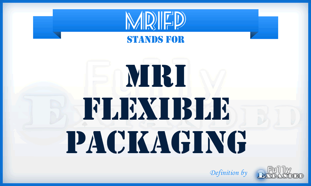 MRIFP - MRI Flexible Packaging