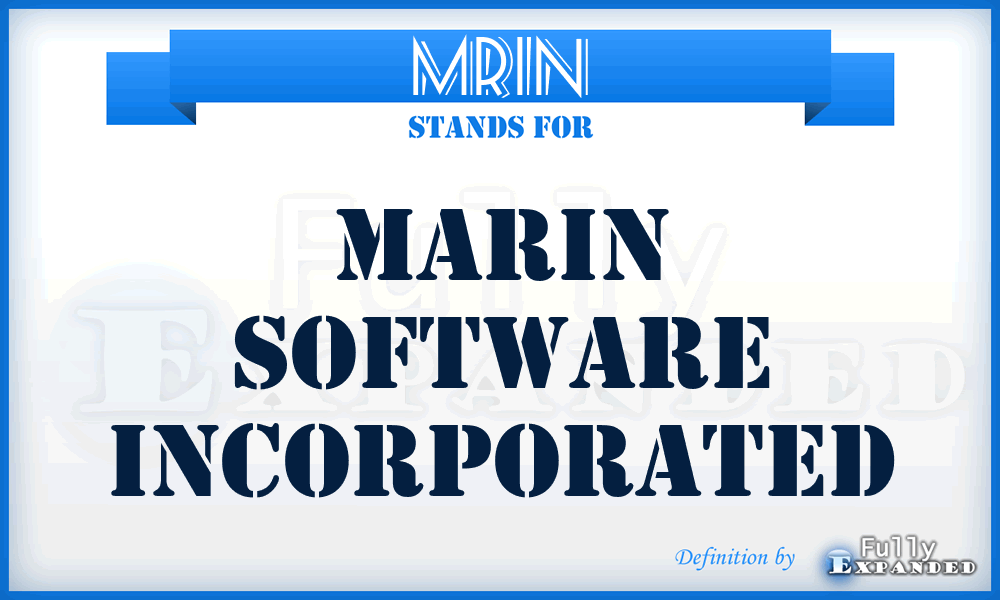 MRIN - Marin Software Incorporated