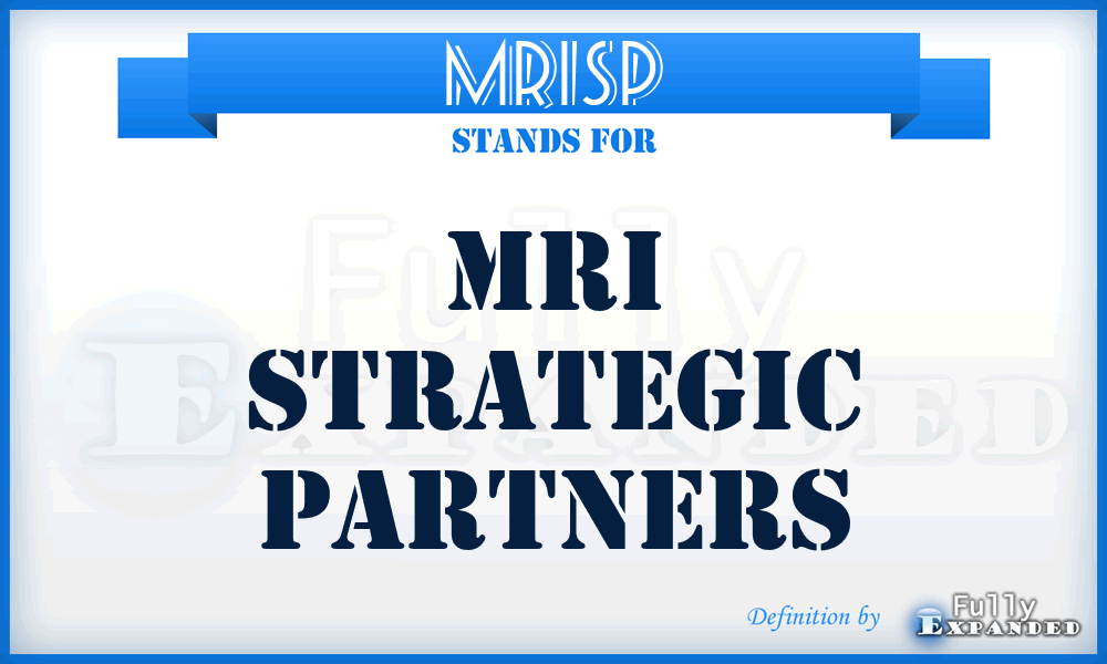 MRISP - MRI Strategic Partners
