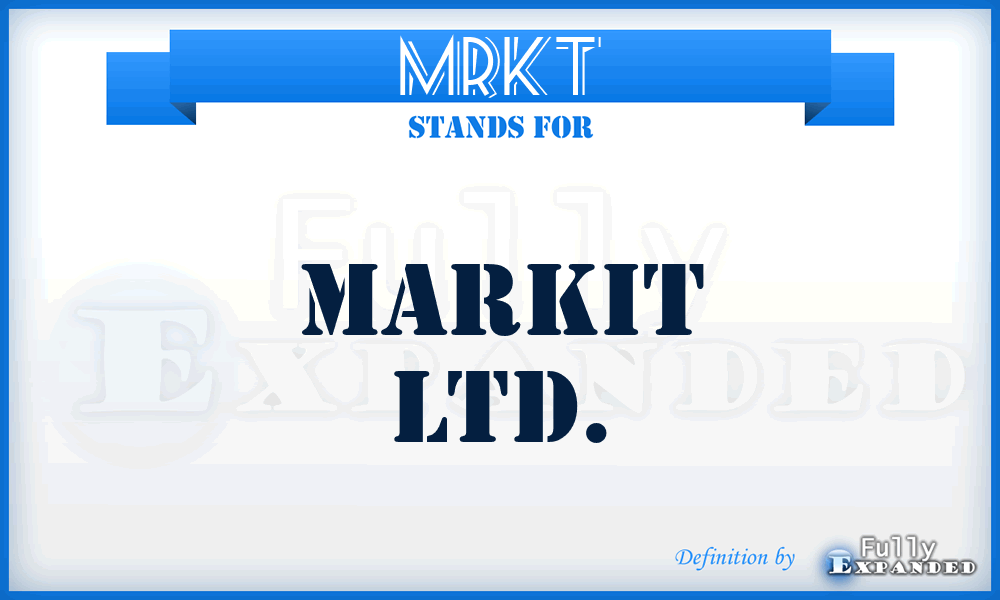 MRKT - Markit Ltd.