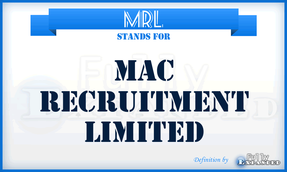 MRL - Mac Recruitment Limited