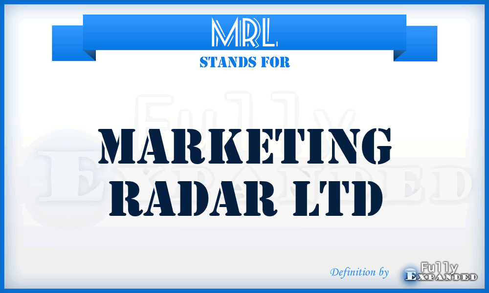 MRL - Marketing Radar Ltd