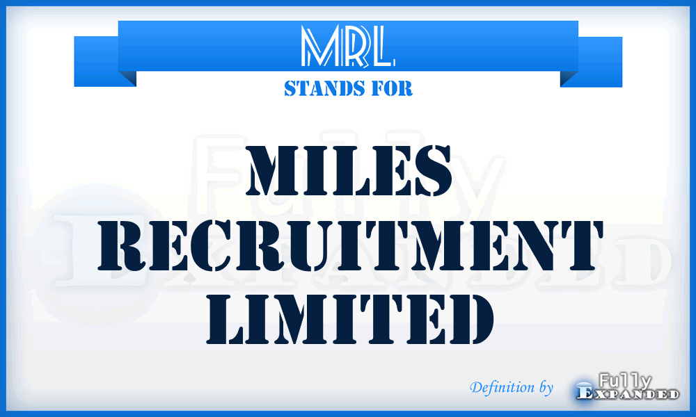 MRL - Miles Recruitment Limited