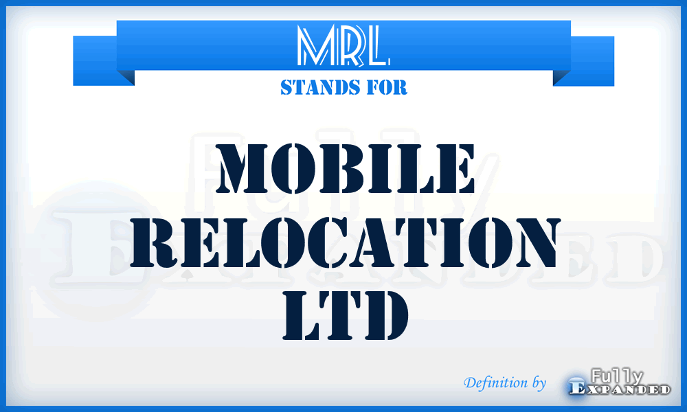 MRL - Mobile Relocation Ltd