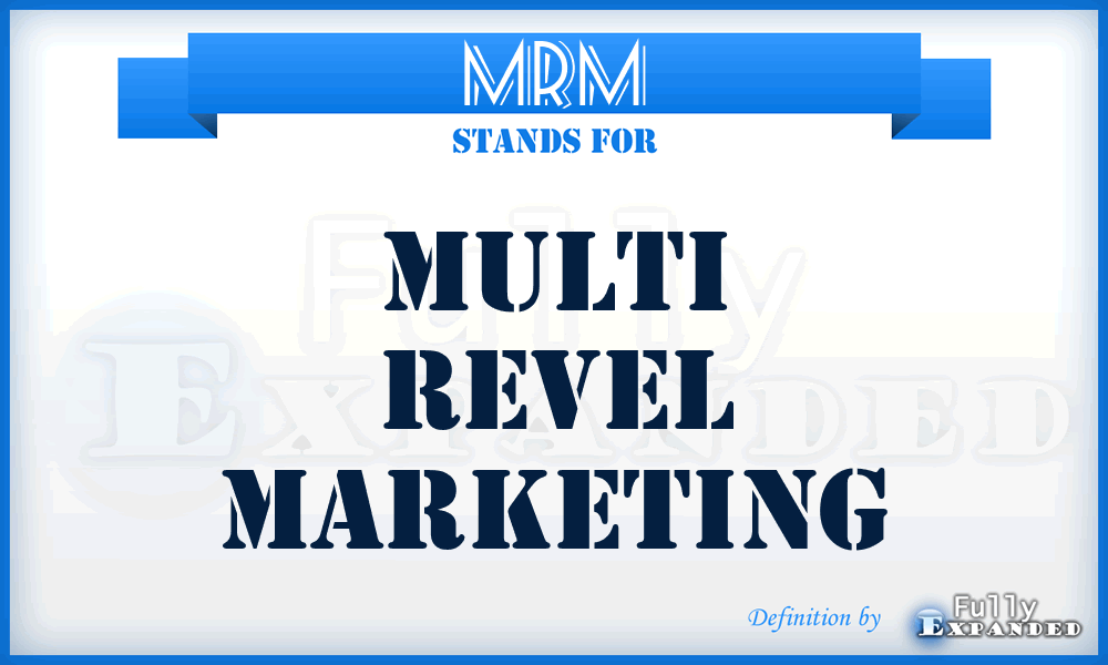 MRM - Multi Revel Marketing