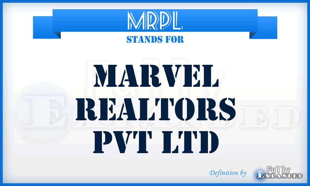 MRPL - Marvel Realtors Pvt Ltd