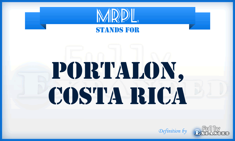 MRPL - Portalon, Costa Rica