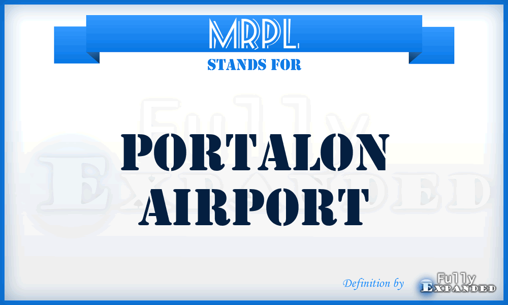 MRPL - Portalon airport