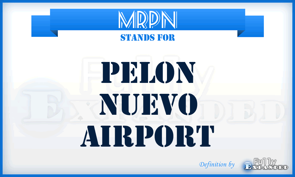 MRPN - Pelon Nuevo airport