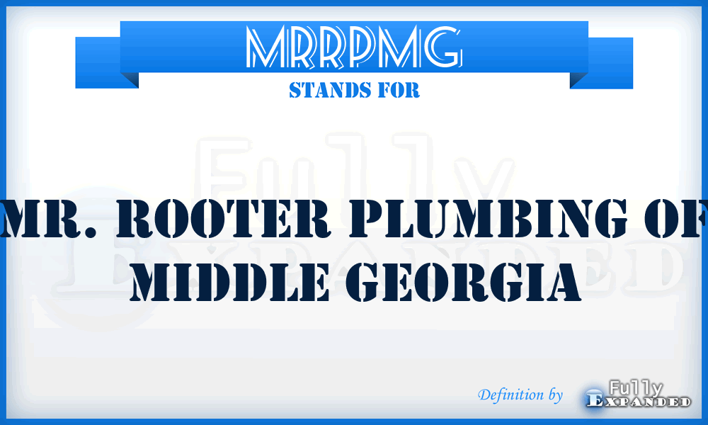 MRRPMG - MR. Rooter Plumbing of Middle Georgia