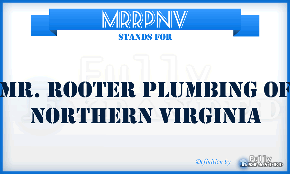MRRPNV - MR. Rooter Plumbing of Northern Virginia