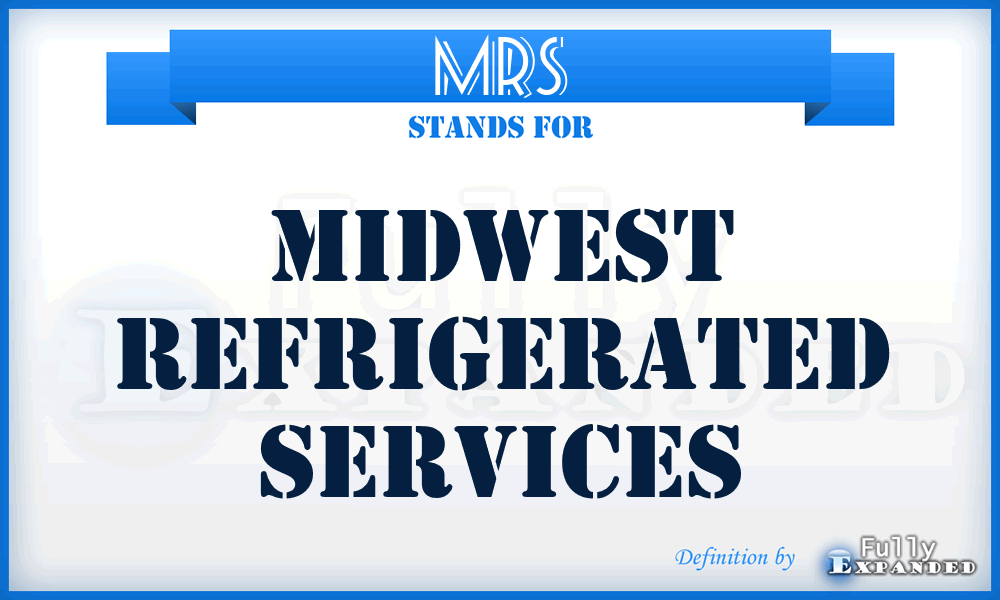 MRS - Midwest Refrigerated Services