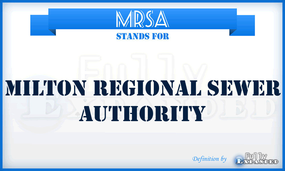 MRSA - Milton Regional Sewer Authority