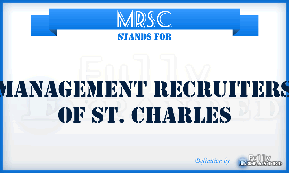 MRSC - Management Recruiters of St. Charles