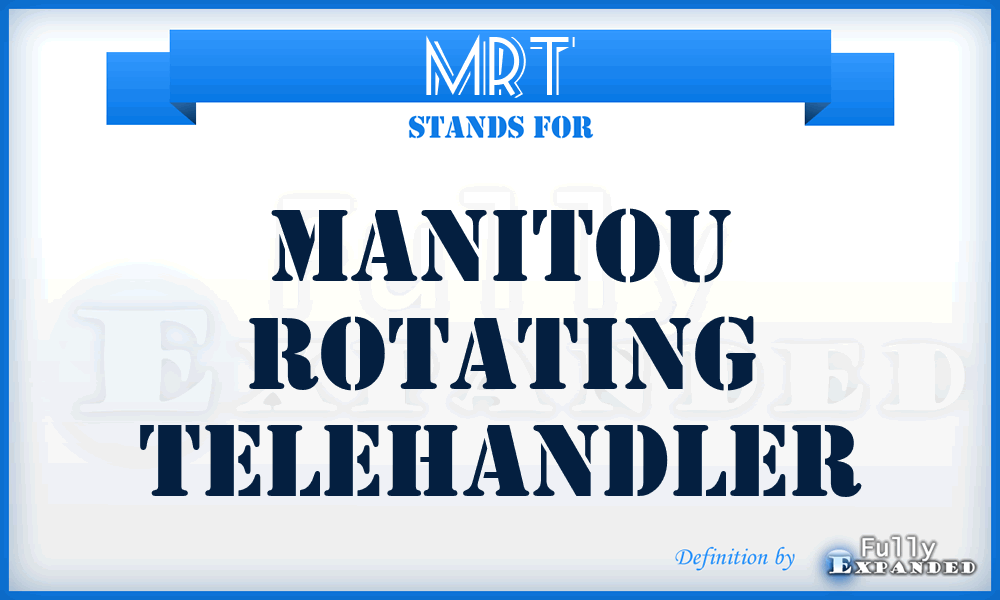 MRT - Manitou Rotating Telehandler