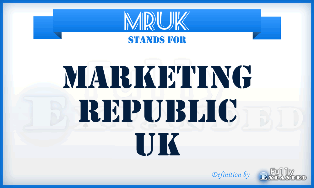 MRUK - Marketing Republic UK