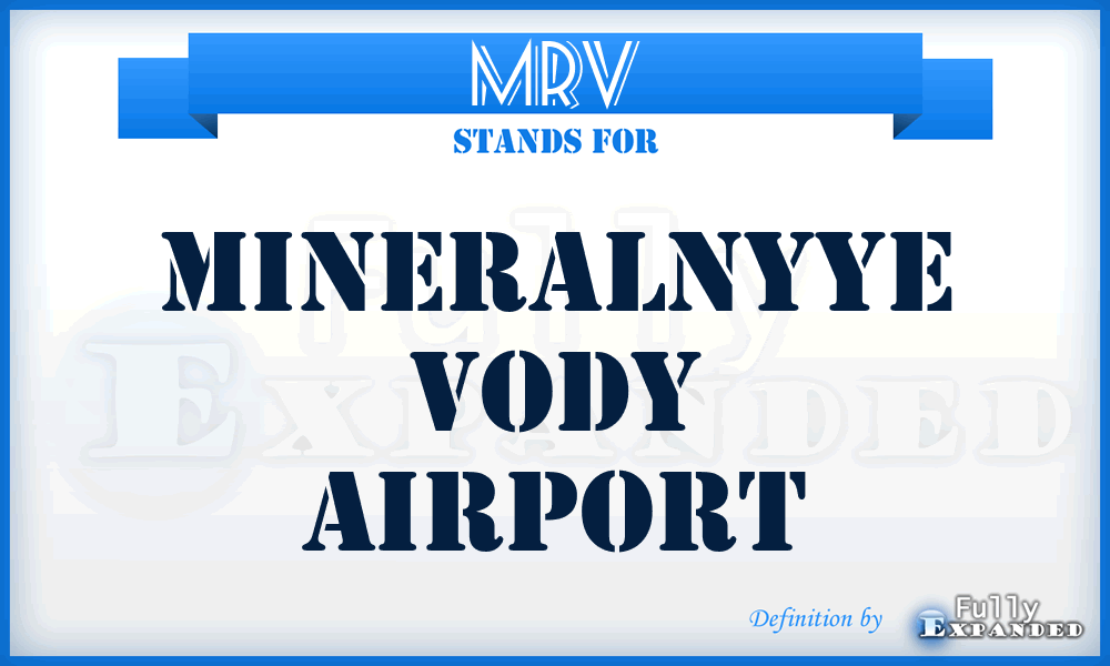 MRV - Mineralnyye Vody airport