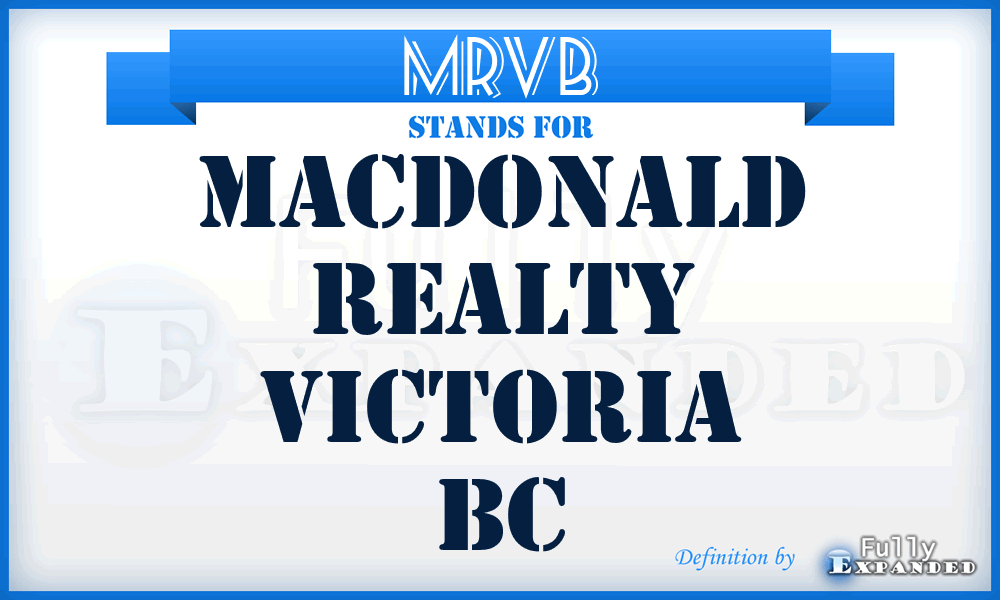 MRVB - Macdonald Realty Victoria Bc