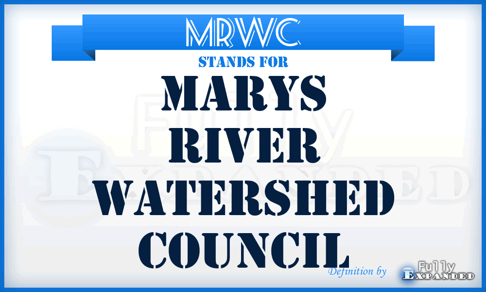 MRWC - Marys River Watershed Council