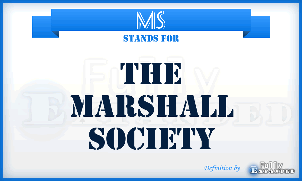 MS - The Marshall Society