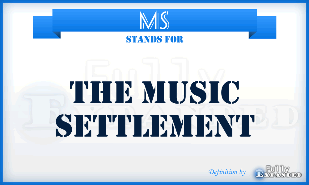 MS - The Music Settlement