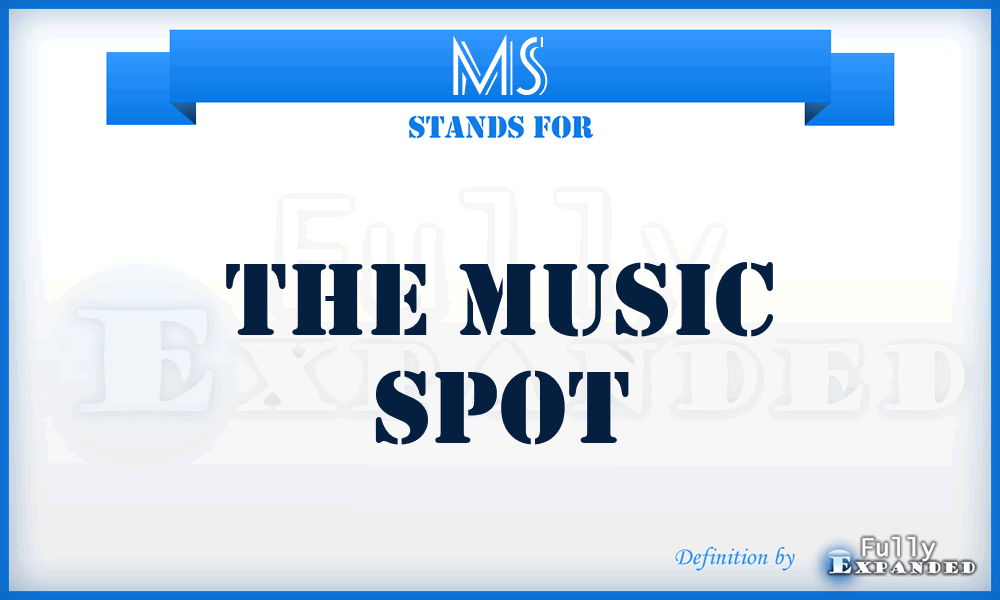 MS - The Music Spot